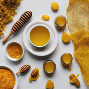 raw honey and tumeric face mask